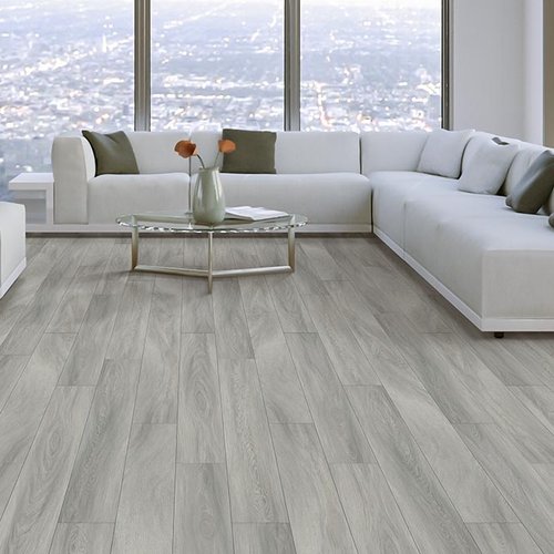 Living Room Gray Greige Luxury Vinyl Plank LVP -   Mr. Carpet in Espanola, NM